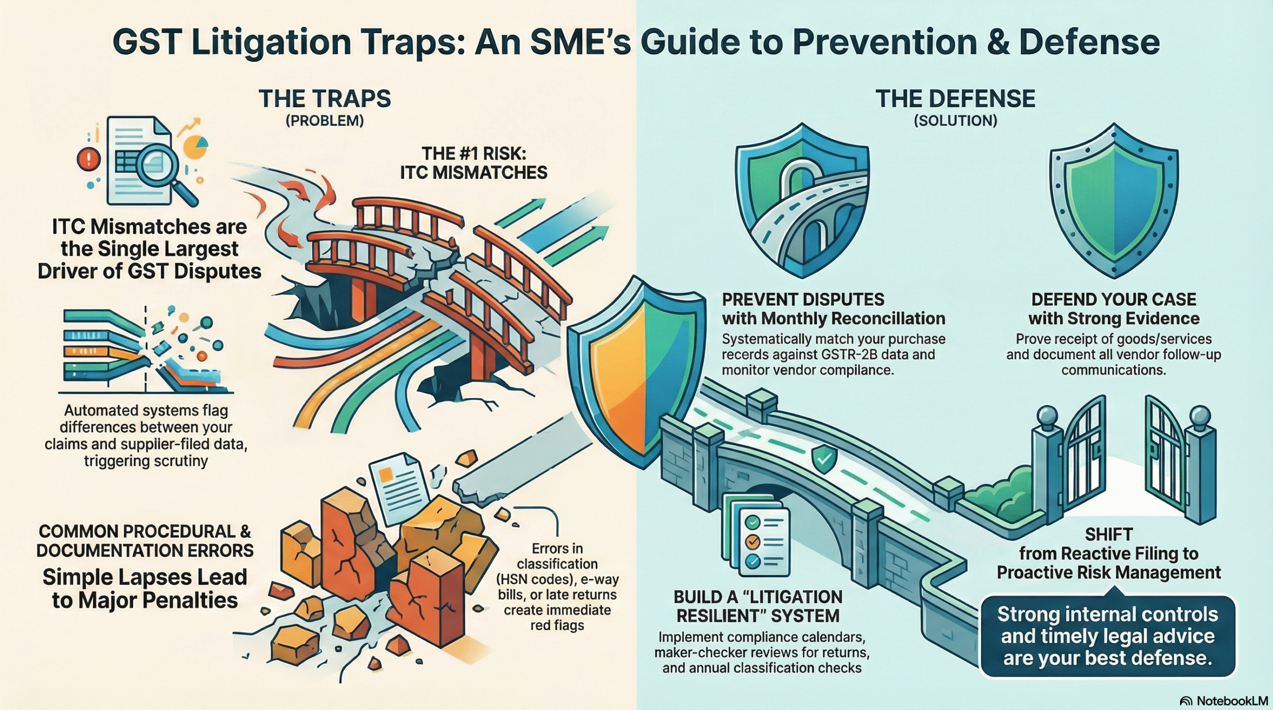 Top 10 Tax Litigation Triggers in GST — Common Causes and How SMEs Can Prevent & Defend Them